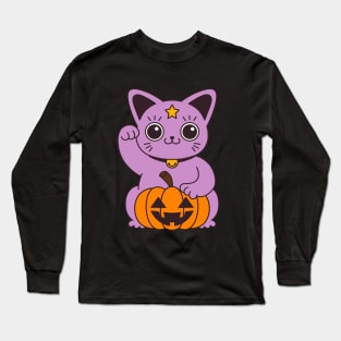 Maneki Neko  Lucky Cat Long Sleeve T-Shirt